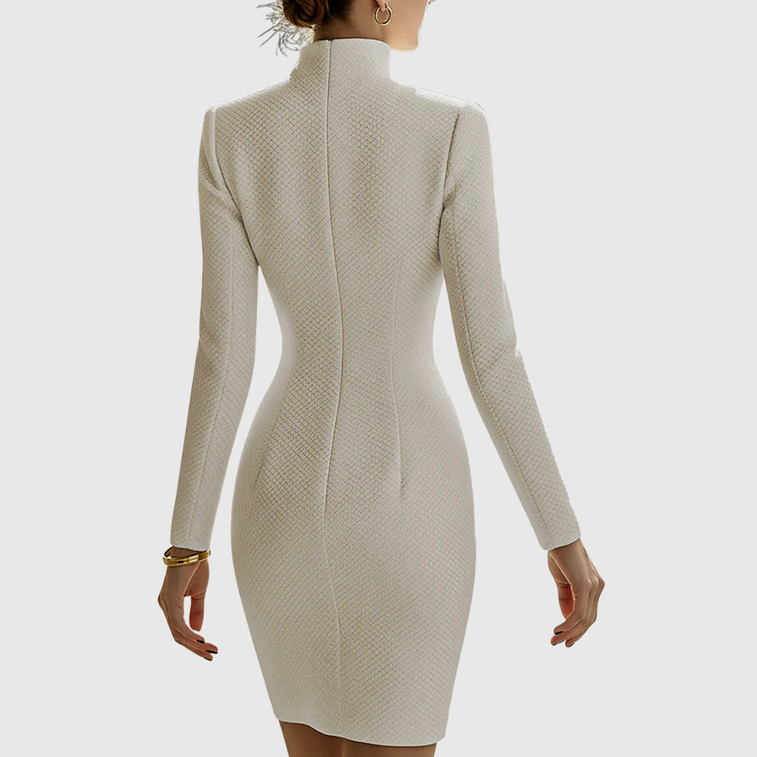 Harriet | Mini Sukienka z Skórki w Kształcie Klepsydry