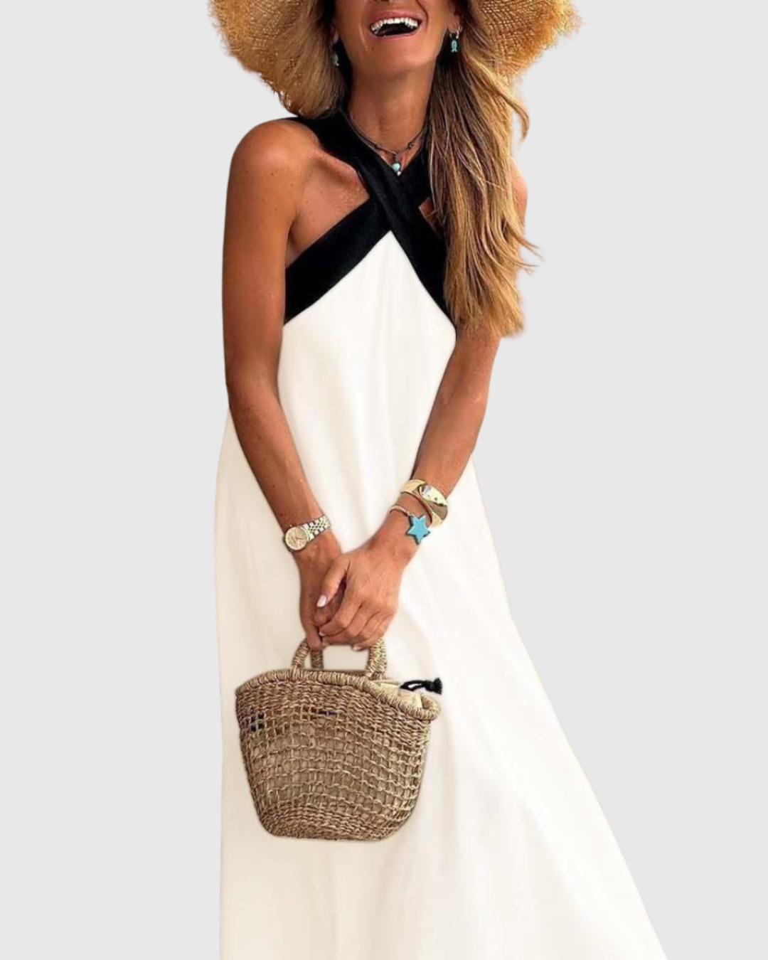 Orella | Sukienka z dekoltem w kształcie krzyża