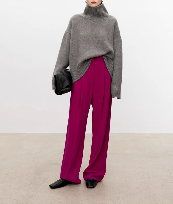 SARAH I Sweter z golfem