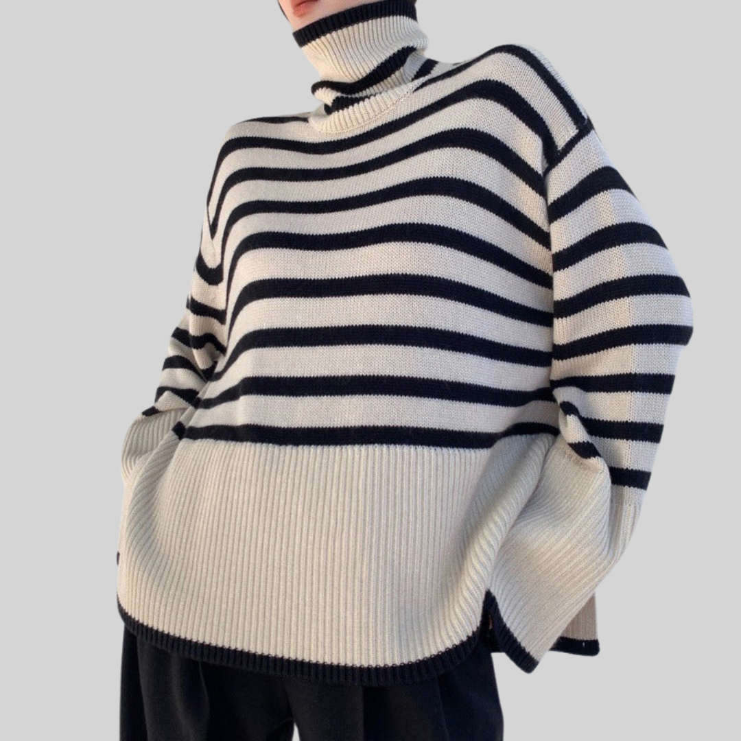 LAURA I Sweter z golfem