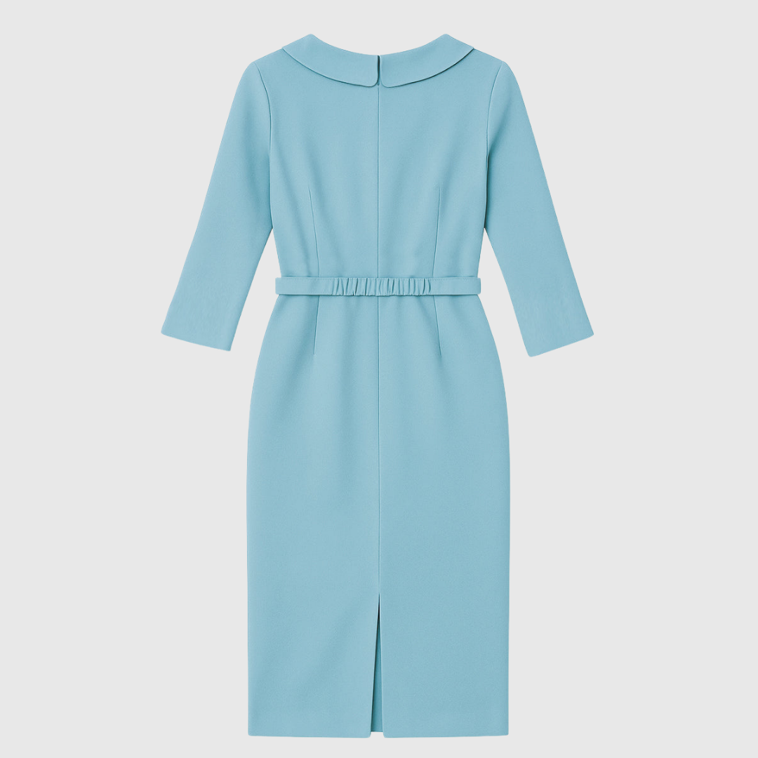 Alice | Drapowane Midi Sukienka o Kroju Ołówkowym