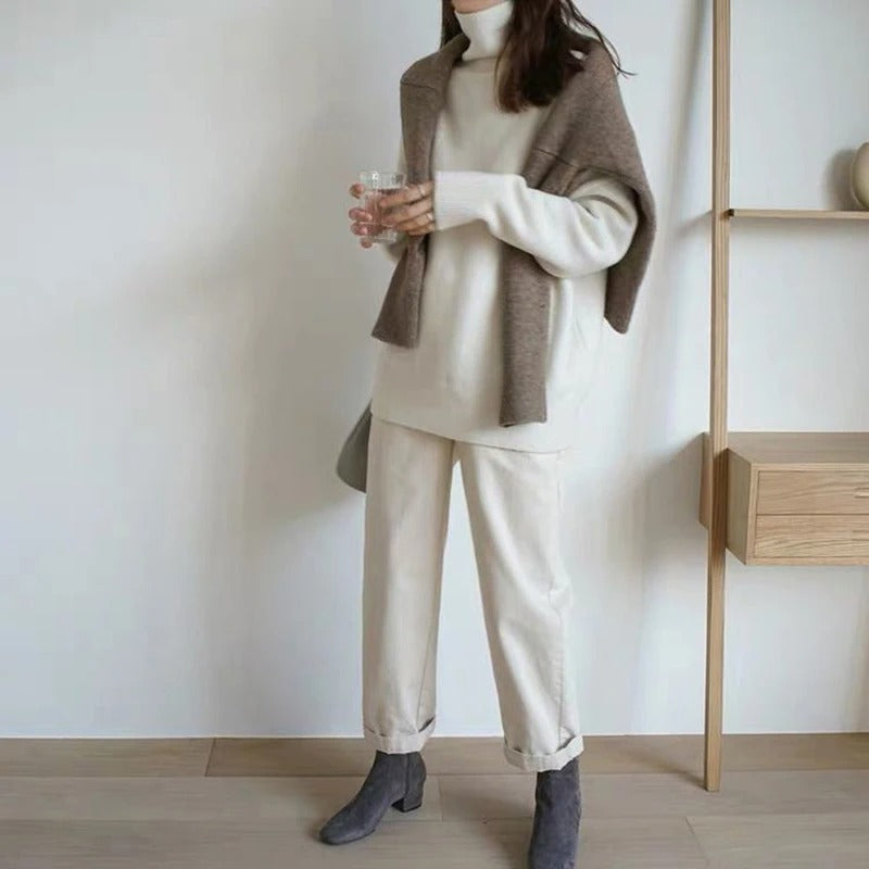 MIRA I Sweter z golfem