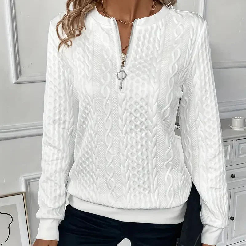 LISA I Sweter z zamkiem błyskawicznym