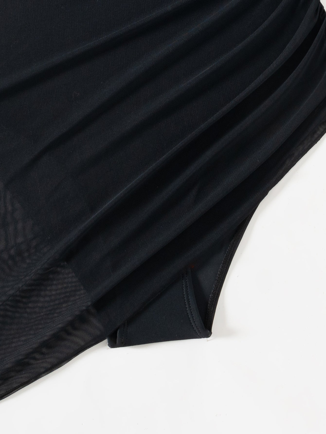 Luba – Wyszczuplający siateczkowy kostium kąpielowy sarong