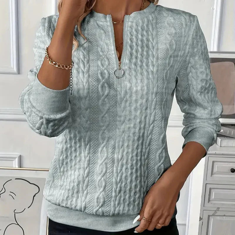 LISA I Sweter z zamkiem błyskawicznym