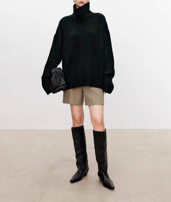 SARAH I Sweter z golfem