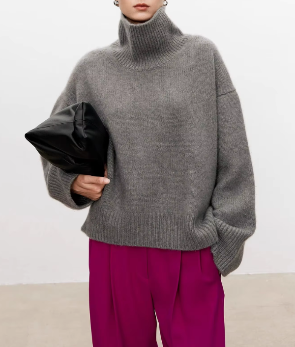 SARAH I Sweter z golfem